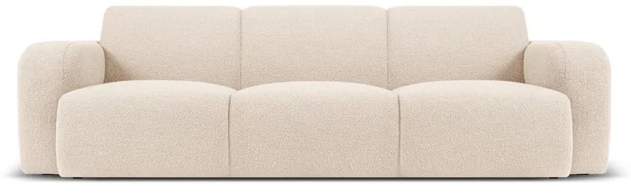 Divano in tessuto bouclé beige 235 cm Molino - Micadoni Home
