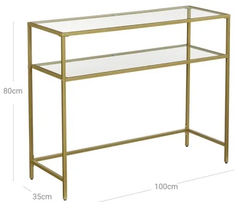 Consolle CIREL dorata