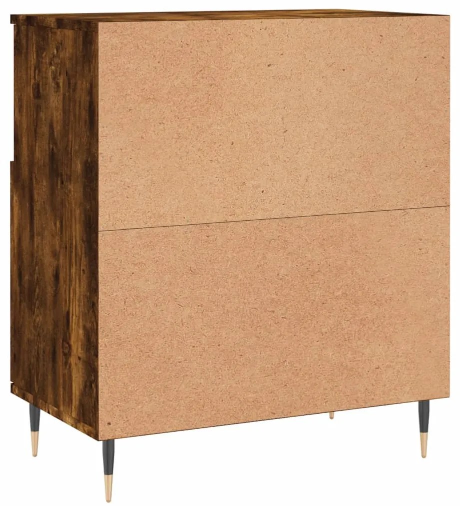 Credenza Rovere Fumo 60x35x70 cm in Legno Multistrato