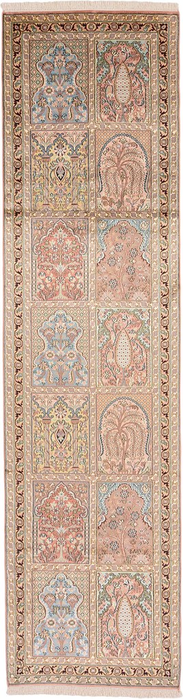 Cashmere Silk Tappeto orientale 300 x 80 (Indian) Annodato A Mano