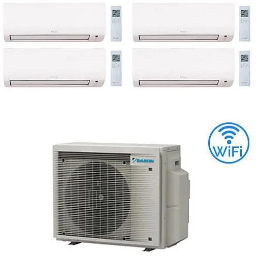 Climatizzatore GARANZIA ITALIA Daikin Comfora WIFI INCLUSO Quadri Split Inverter 9000 + 9000 + 12000 + 12000 BTU con U.E. 4MXM80A9 Classe A+++/A++