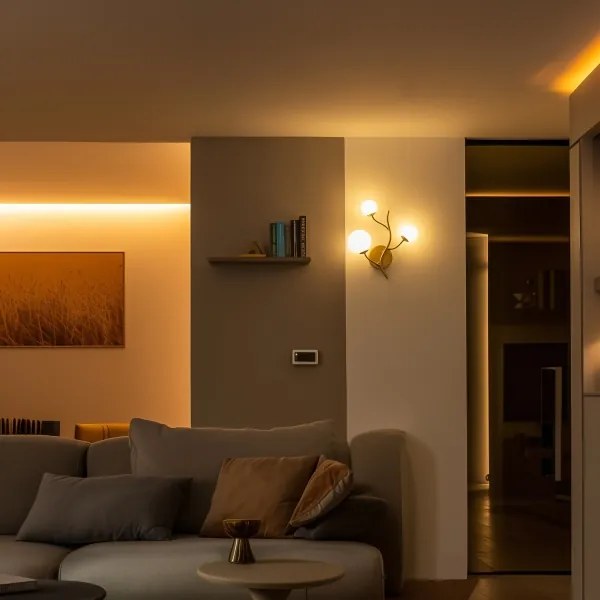 Brilagi - Applique a LED MISTEL 3xG9/3W/230V oro/bianco