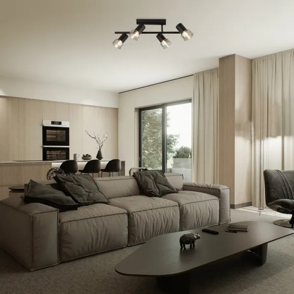 Rabalux 73054 - Lampadario a plafone HATICE 4xE14/15W/230V