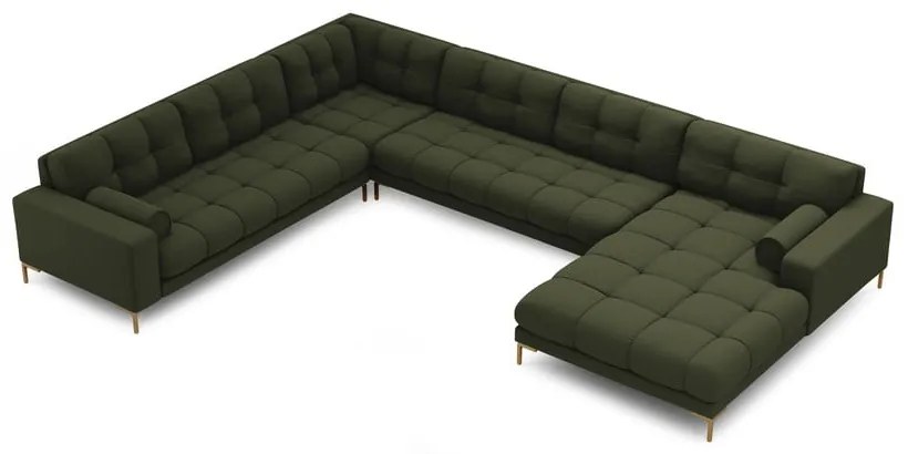 Divano angolare verde (angolo sinistro) Bali - Cosmopolitan Design