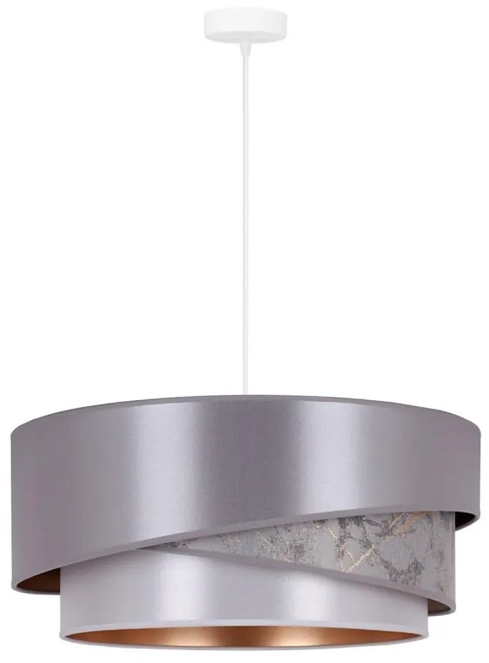 Duolla - Lampadario a sospensione con filo KOBO 1xE27/15W/230V diametro 45 cm argento/oro