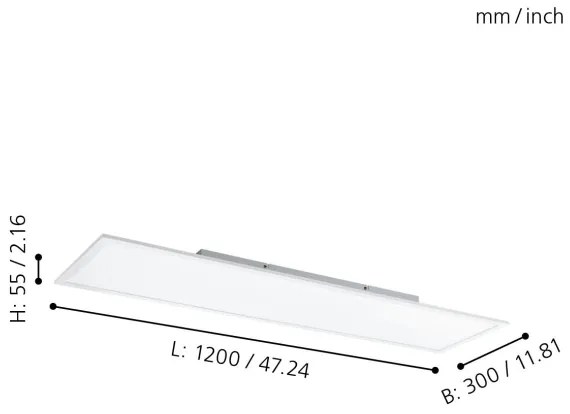 Eglo 98767-LED RGBW Lampada dimmerabile SALOBRENA-B LED/32,5W/230V 120x30 cm+RC