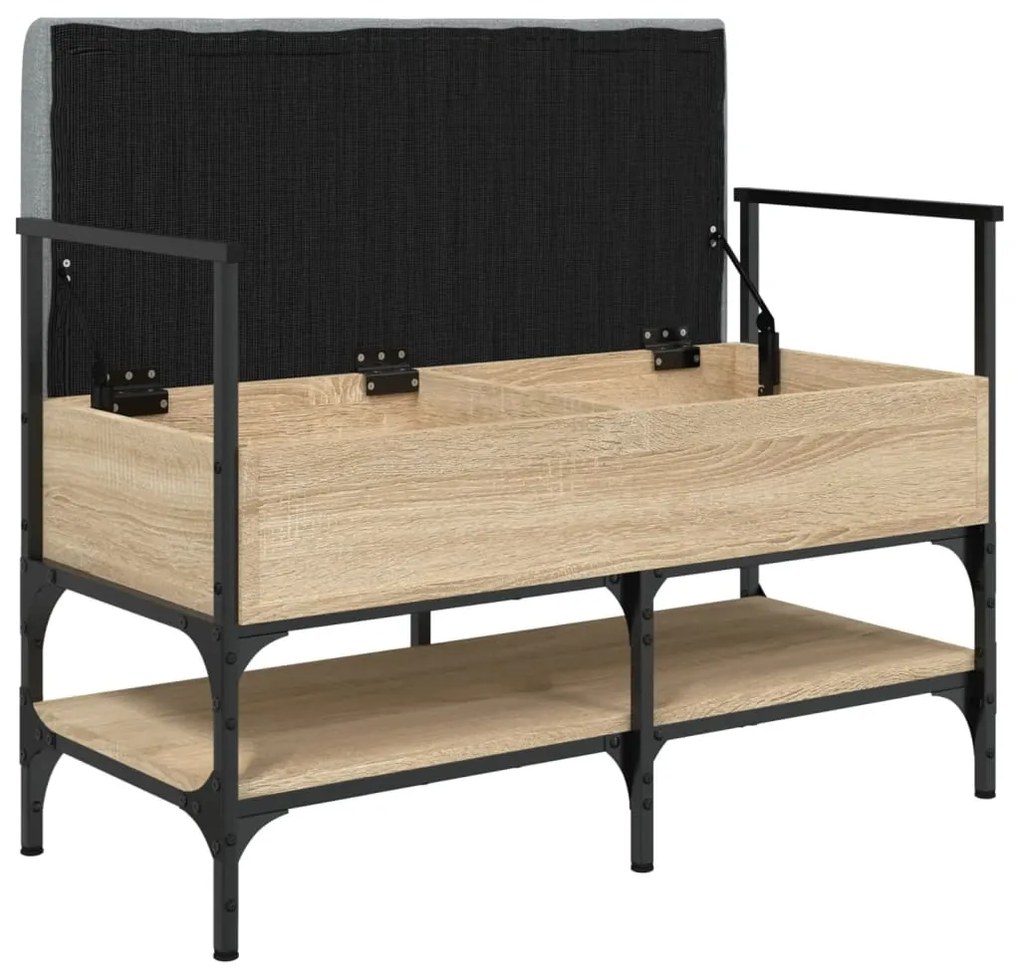 Panca porta scarpe rovere sonoma 85,5x42x57,5 cm