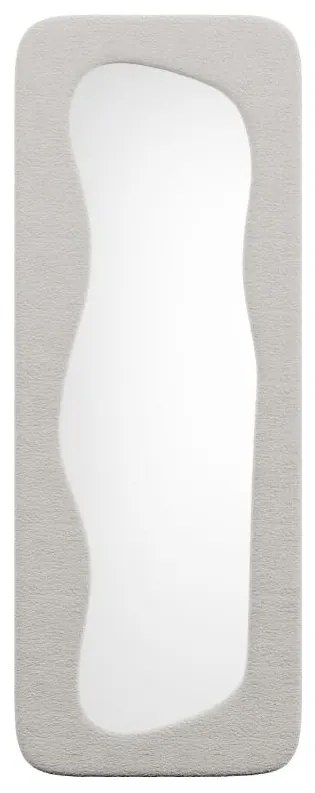 Specchio organico L. 60 x H. 160 cm in Tessuto bouclette Avorio - HAIMEI