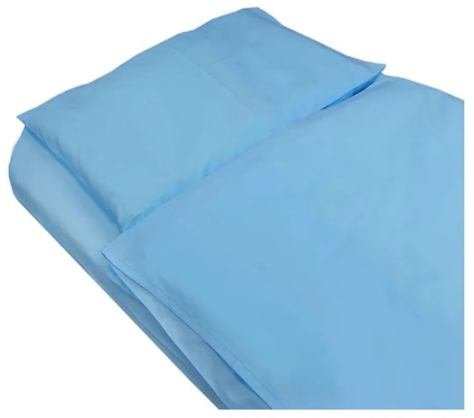 SkinPro Silver - Lenzuolo antibatterico 90x200 cm blu