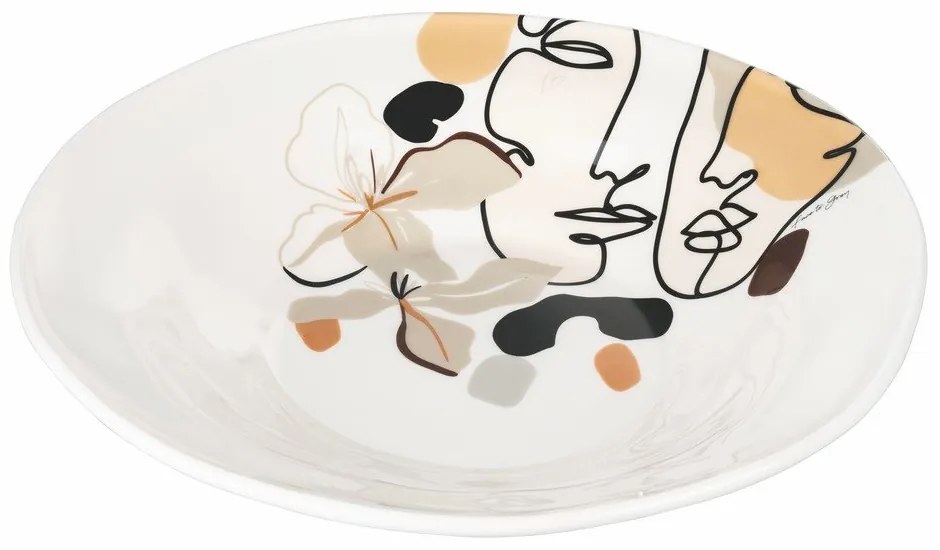 Insalatiera in ceramica , ø 39 cm Face to Grey - VDE Tivoli 1996