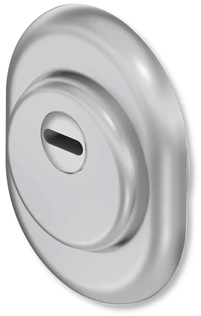 Defender Monolito Rock H.25MM con cornice H.11MM, Cromo Satinato