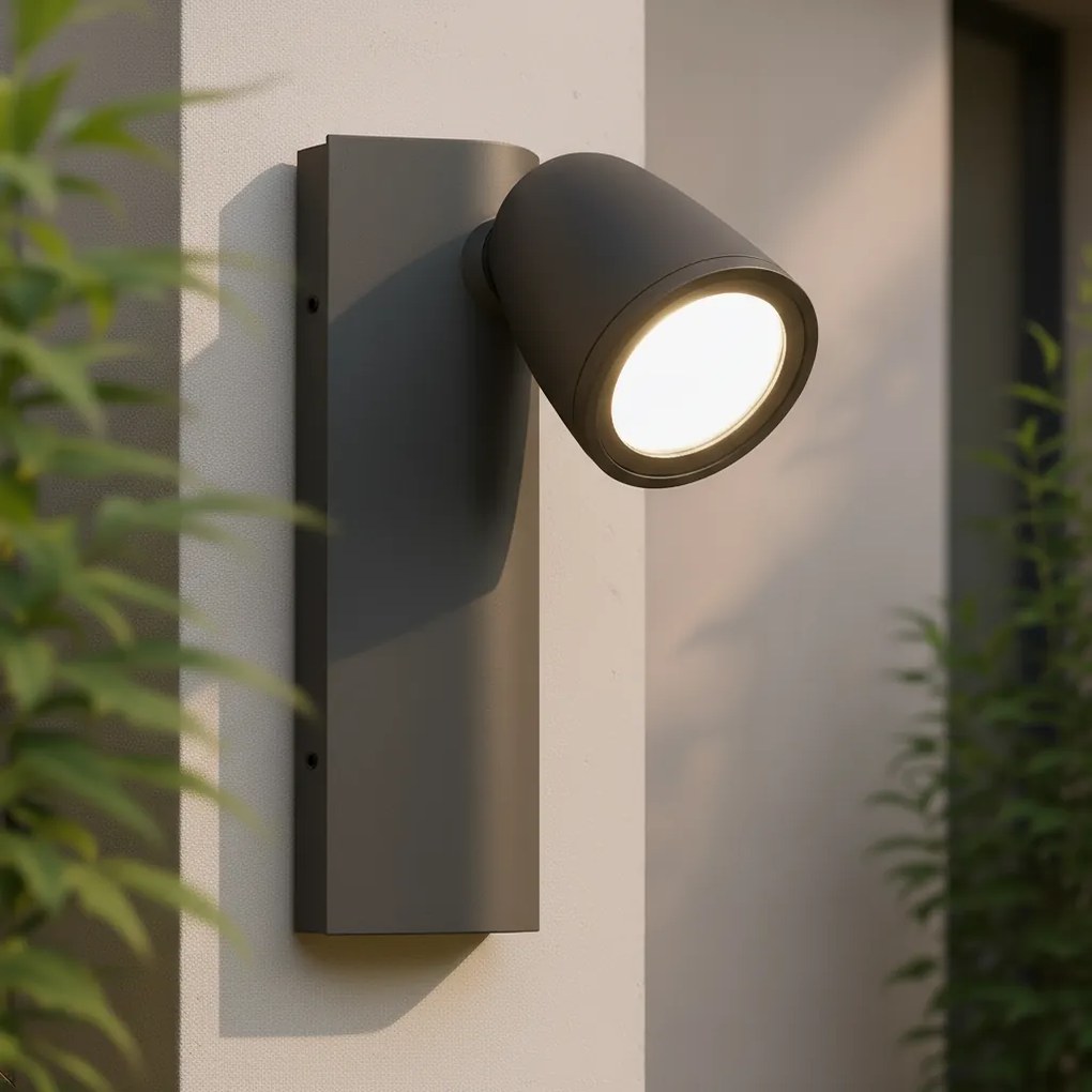 Applique da Esterno GU10 Orientabile IP65 Serie AXIS - Grigia