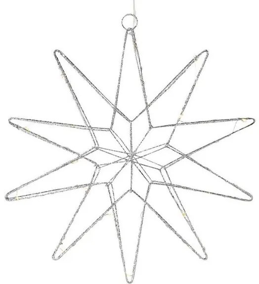 Markslöjd 705750 - Decorazione natalizia LED GLEAM LED/0,6W/3xAA argento