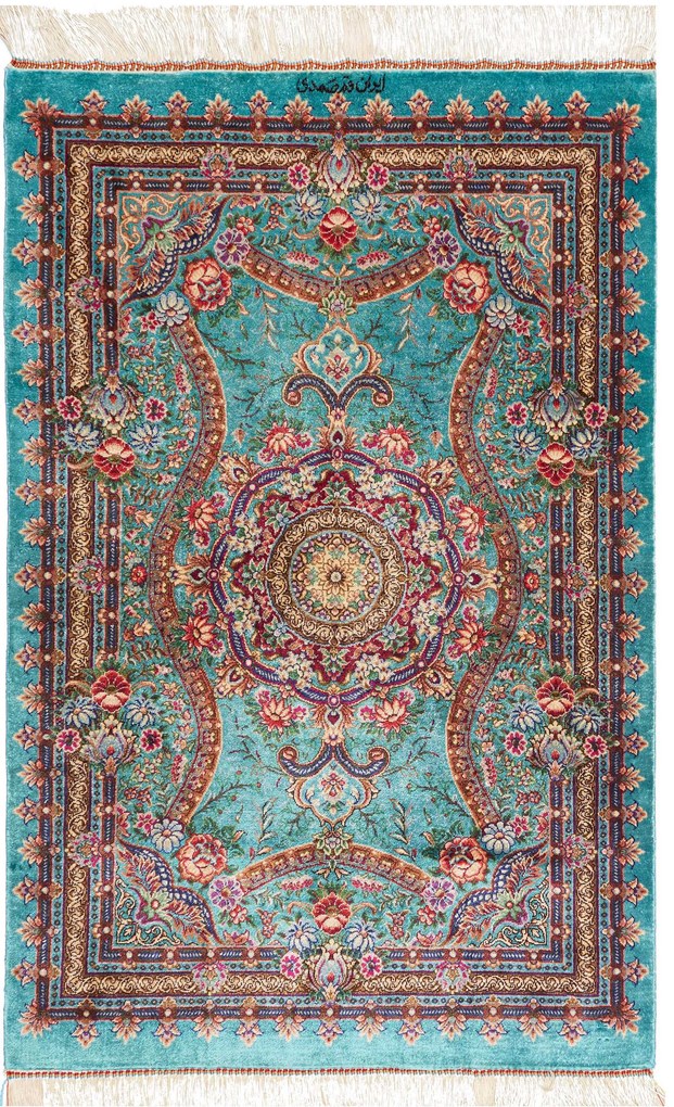 Ghom Tappeto persiano 90 x 60 (Iran) Annodato A Mano