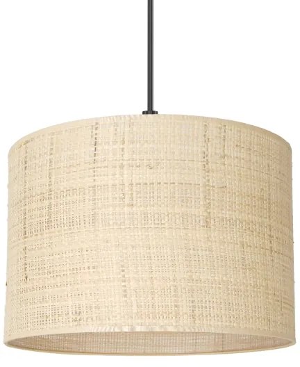 Lampadario a sospensione con filo RATTAN 1xE27/60W/230V diametro 25 cm rattan