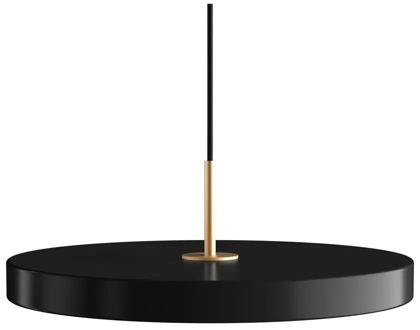 Apparecchio a sospensione LED nero con paralume in metallo ø 43 cm Asteria Medium - UMAGE