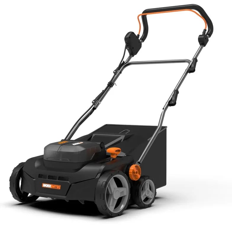 Scarificatore e arieggiatore a batteria WORX WG855E.9 larghezza di lavoro 36 cm, batteria non inclusa