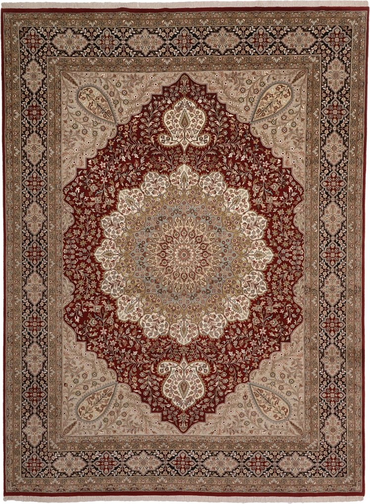 Tabriz Tappeto orientale 280x370 (Indian) Annodato A Mano