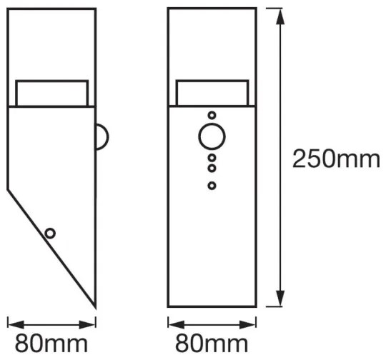 Ledvance - Applique LED per esterni con sensore CRYSTAL LED/5W/230V IP44