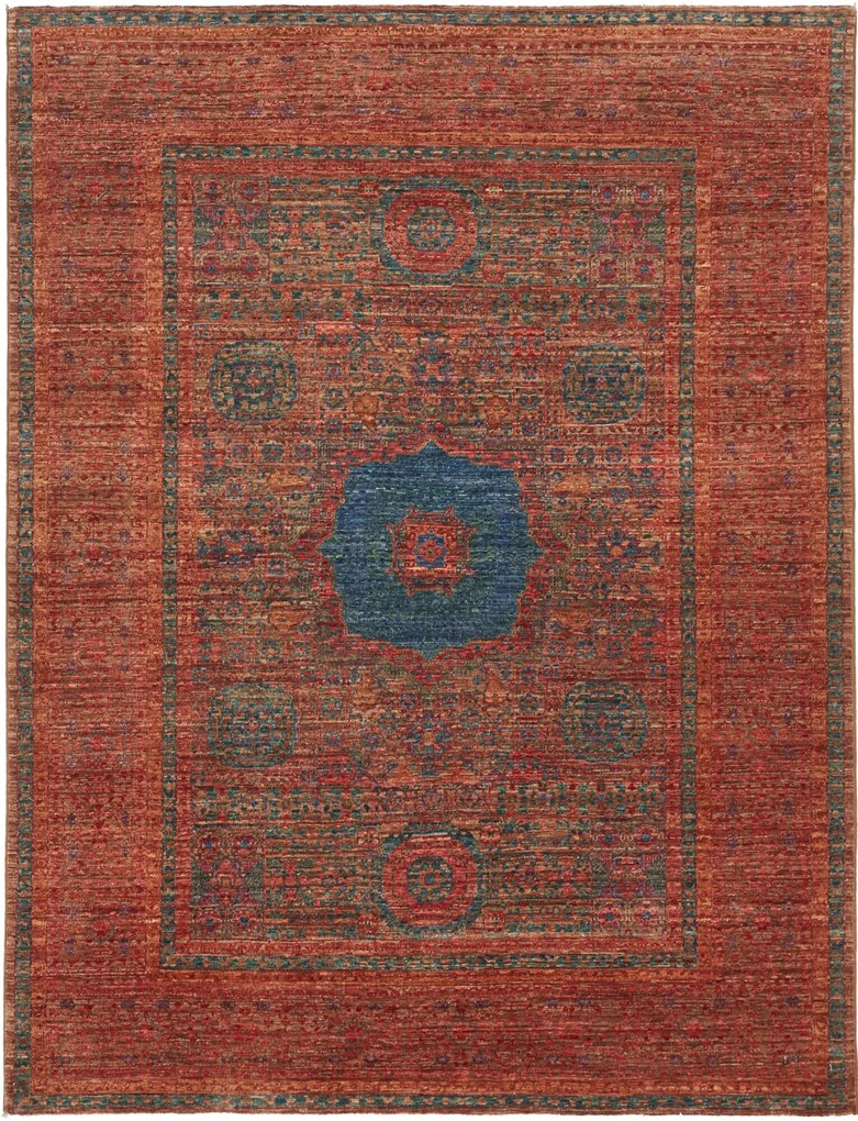 Mamluk Tappeto 150 x 190 Marrone (Pakistan) Annodato A Mano