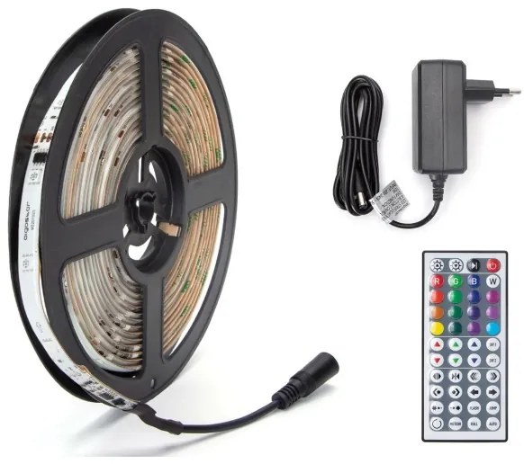 Aigostar - Striscia LED RGB Dimmerabile da esterno 5m LED/24W/12/230V IP65