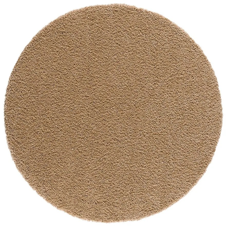 Tappeto rotondo marrone chiaro ø 130 cm Norge – Universal