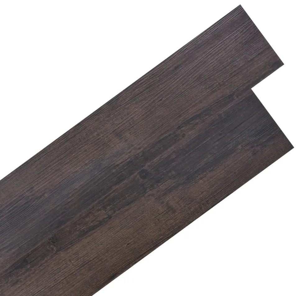 Listoni Pavimentazione Autoadesivi Pvc 5,02m² 2mm Marrone Scuro /