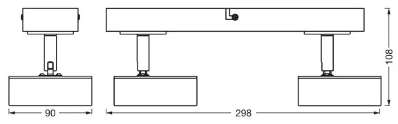 Ledvance - Faretto LED DECOR PLUTO 2xLED/4,8W/230V