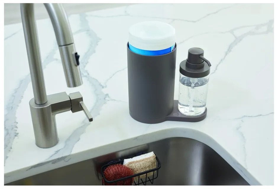 Set per il lavaggio a mano grigio Clean - iDesign