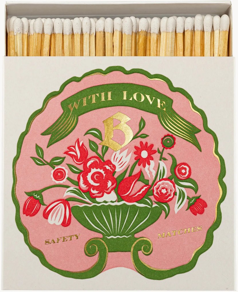 Scatola di fiammiferi di design Blumenhaus