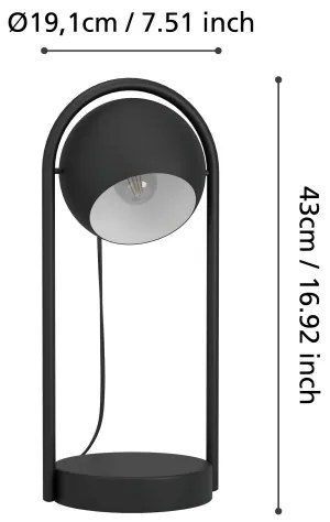 Eglo 900314 - Lampada da tavolo MURNIA 1xE14/40W/230V