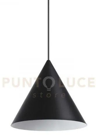 A-line sospensione in metallo nero 1 luce attacco e27 d.30cm