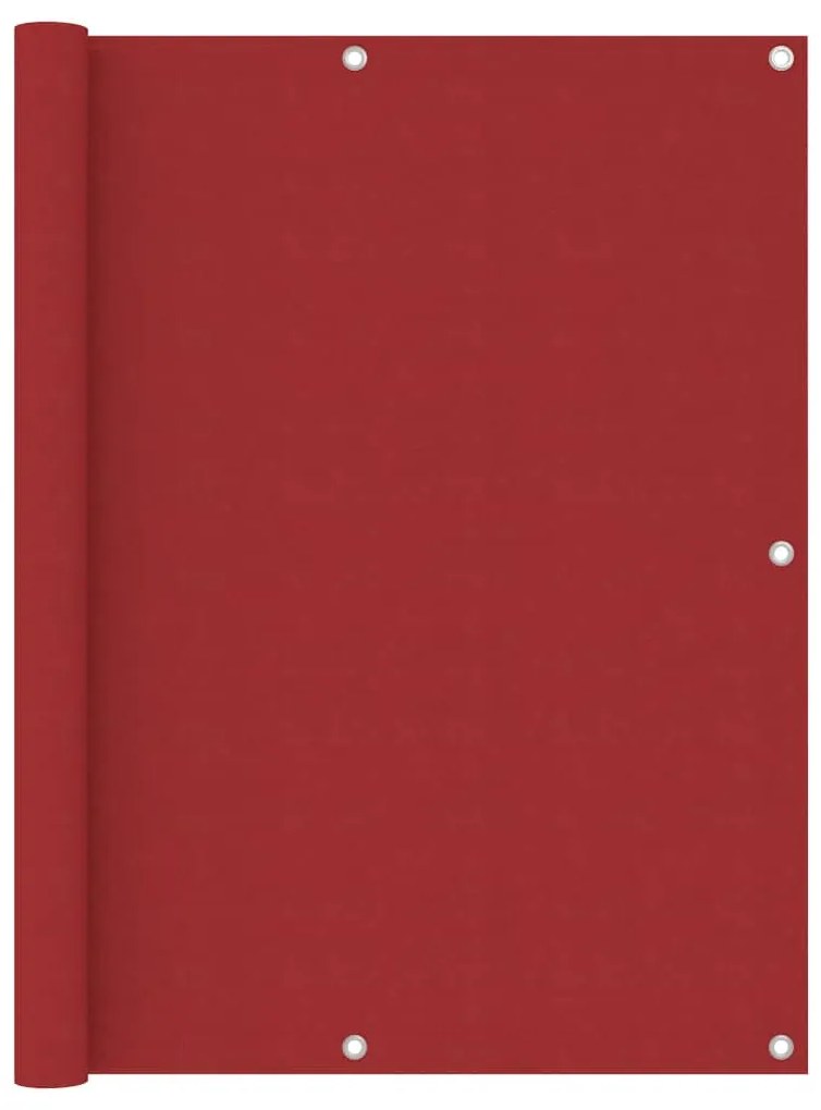 Paravento Da Balcone Rosso 120x300 Cm İn Tessuto Oxford /