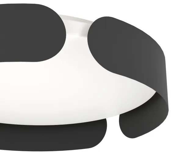 Eglo 99621 - Plafoniera LED VALCASOTTO LED/20W/230V Ø 37 cm nera