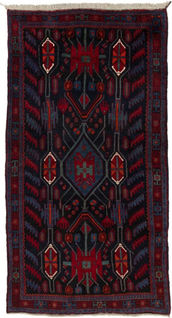 Bidjar Tappeto persiano 240x130 (Iran) Annodato A Mano