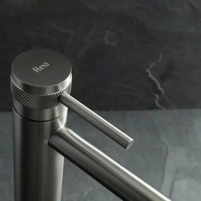Rubinetto da lavabo Rea Lungo Grip Gun Grey high