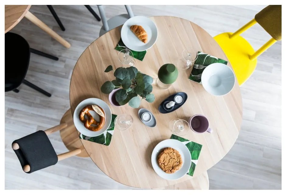 Tavolo da pranzo in legno massiccio naturale , ⌀ 90 cm Naïve - EMKO