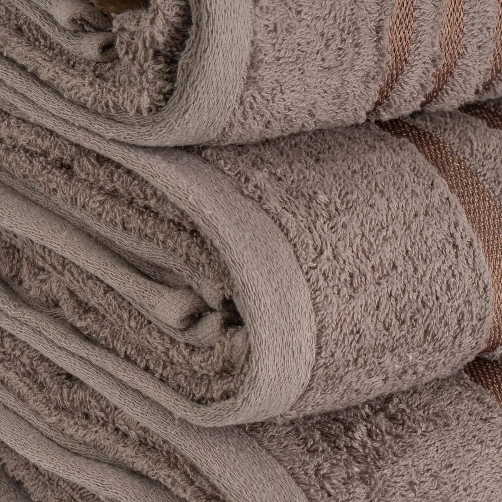 Asciugamano tipo terry marrone in cotone 50x100 cm Simple – Casa Selección