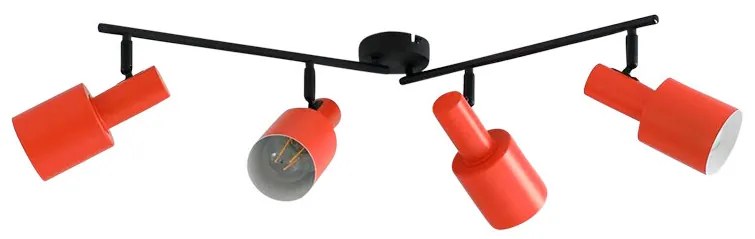 Lindby - Ovelia 4 Plafoniera Orange/Black Lindby