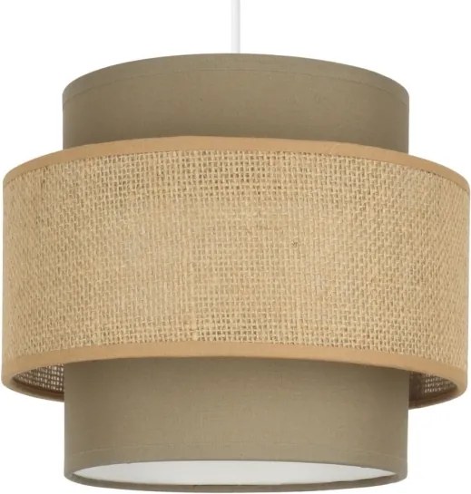 Brilagi - Lampadario sospeso con cavo RESNA 1xE27/60W/230V Ø 20 cm marrone/beige