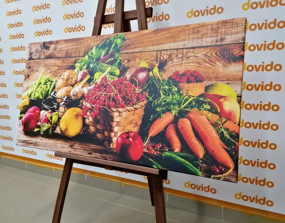 Stampa su tela – Frutta e verdura fresca