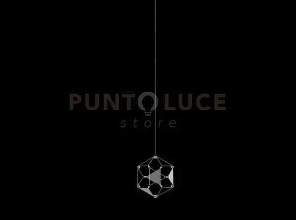 Lucciola pro pendente senza rosone  led 4,8w, 408lm 3000k, acciaio ...