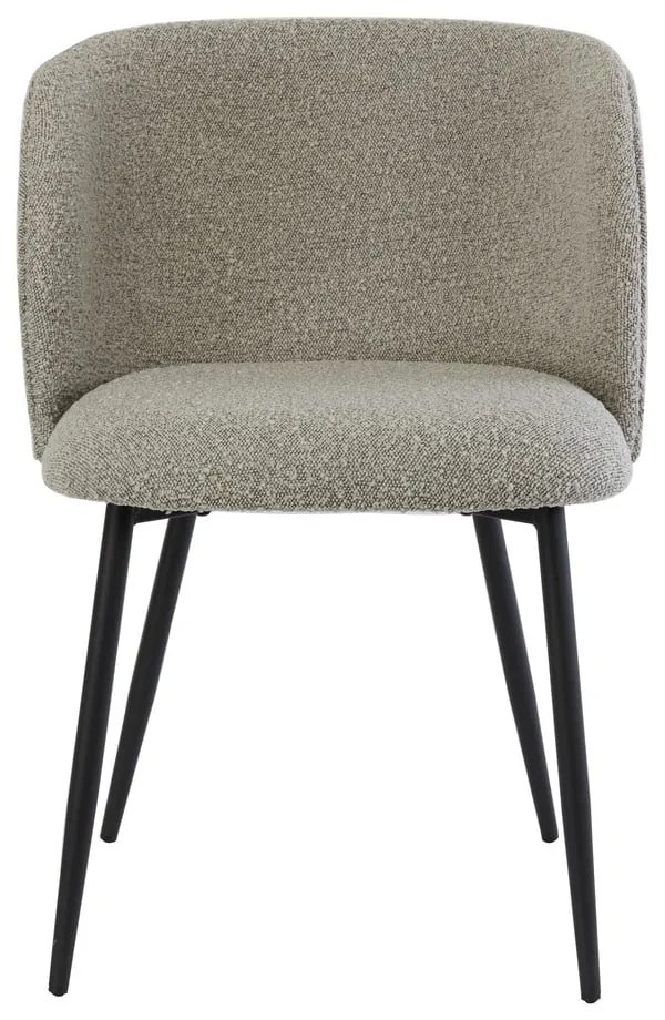 Sedia da pranzo grigia in imbottito Elyna – Light &amp; Living