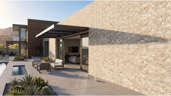 Rivestimento Effetto Muretto Pietra 16x40 In Gres Porcellanato Rockface