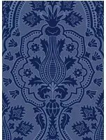 Cole & Son Carta da parati Pugin Palace Flock - Dark Hyacinth