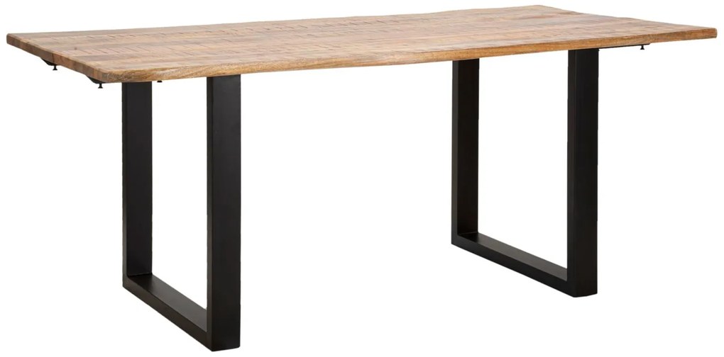 Tavolo da Pranzo Estensibile Edge in Legno di Mango 180x90x77 cm