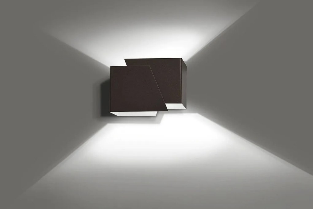 Applique FROST da parete Bianco Nero  Wenge