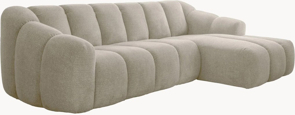 Divano angolare in ciniglia Shell