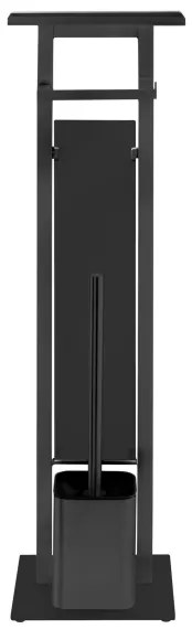 WENKO 71558800 - Set WC DEBAR 21x70,5 cm acciaio inox/nero