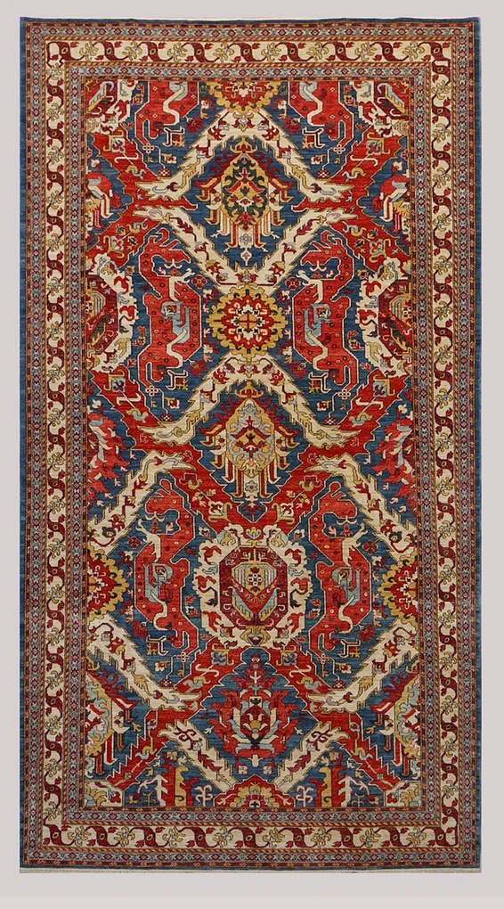 Kazak Tappeto 430x210 (Pakistan) Annodato A Mano